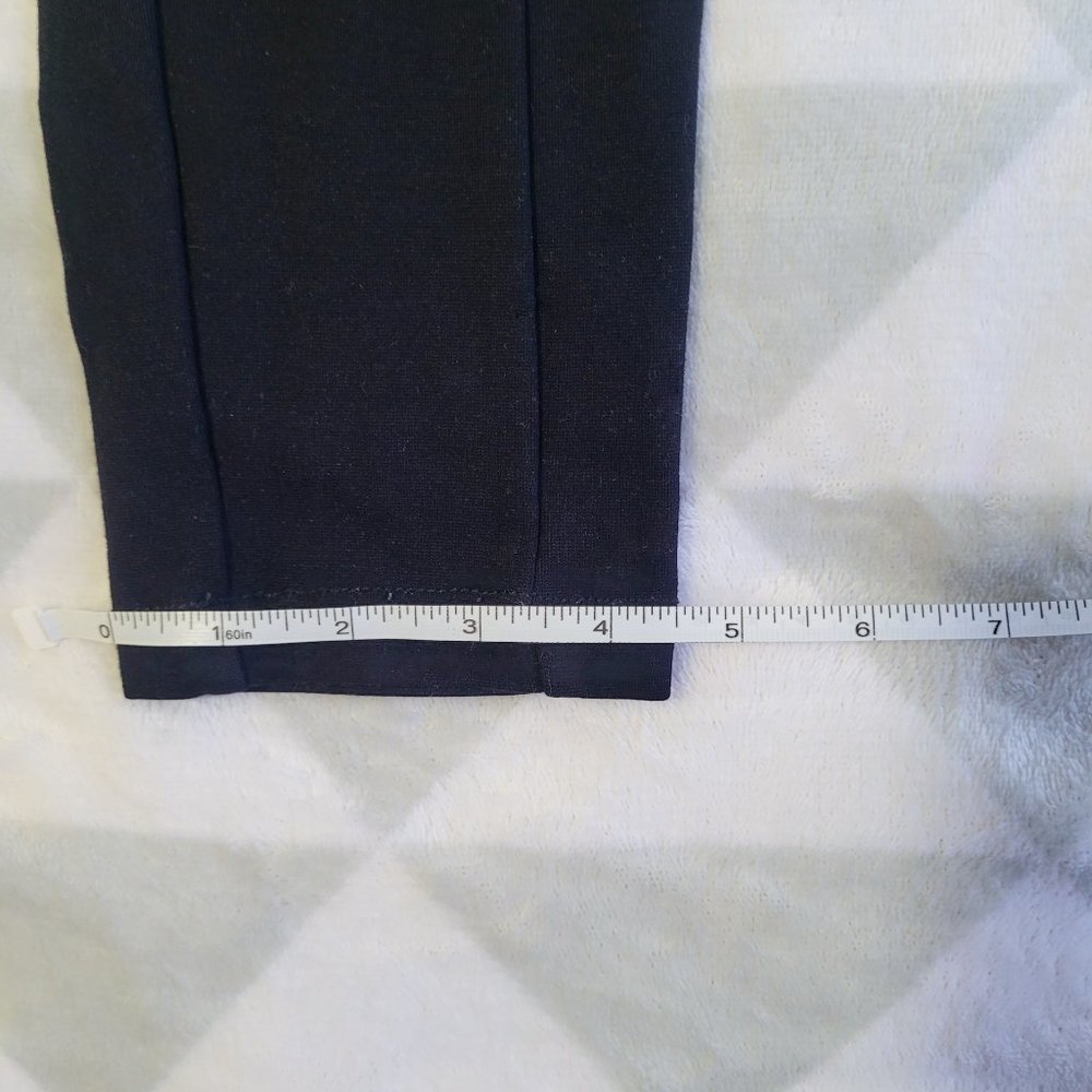 Skinny Stretchy Black Dress Pants, Formal Leggins Pants, Size S - Picture 7 of 8